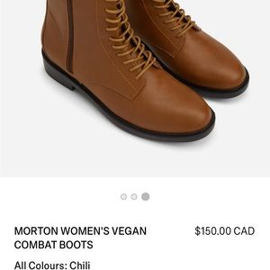 Matt & Nat Brown Combat Boots